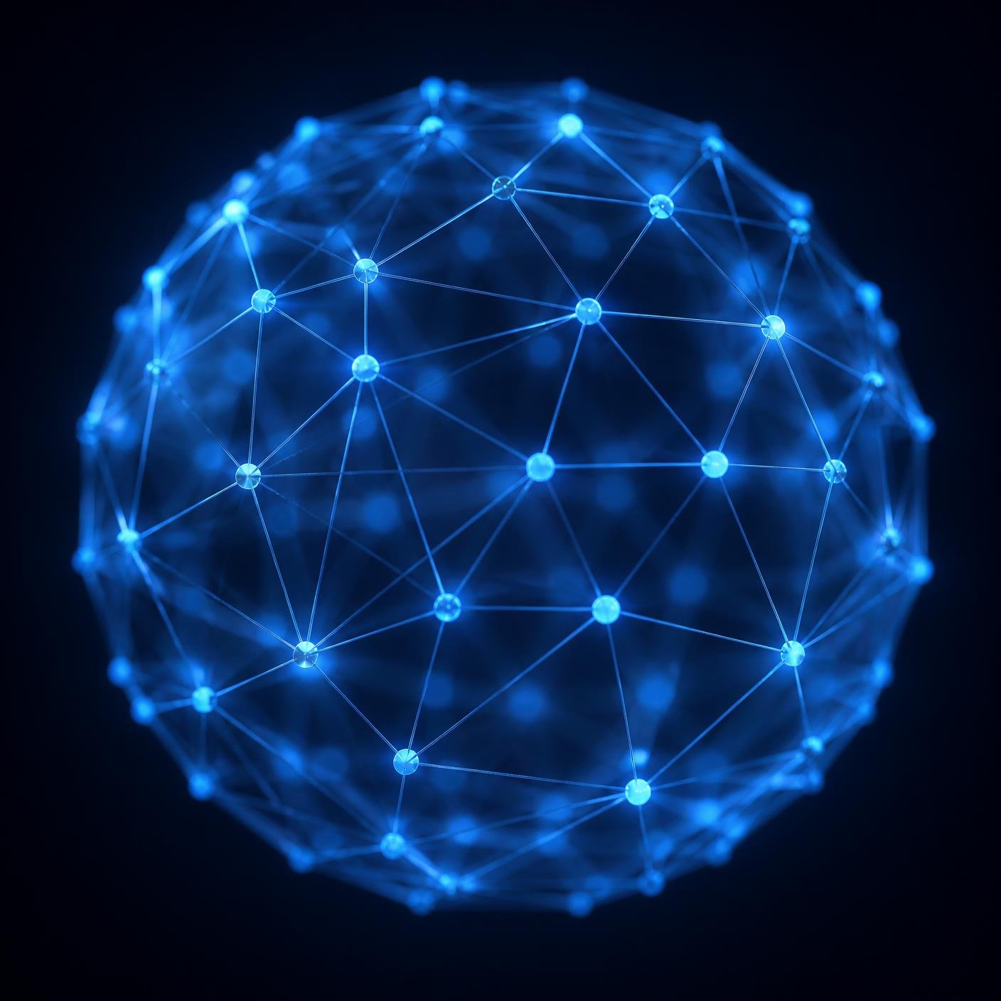 Illustration of a global delivery network